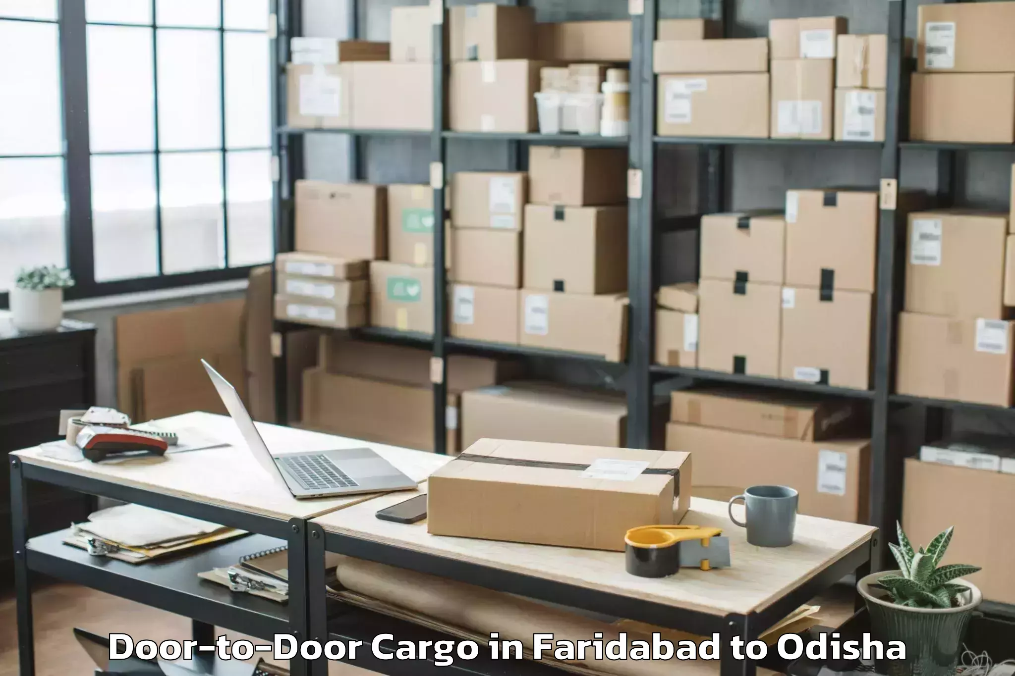 Efficient Faridabad to Jharsuguda Door To Door Cargo